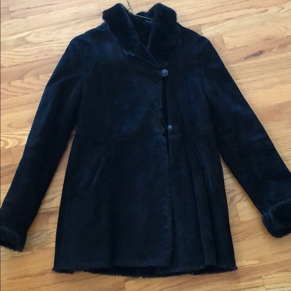 Leather Peacoat